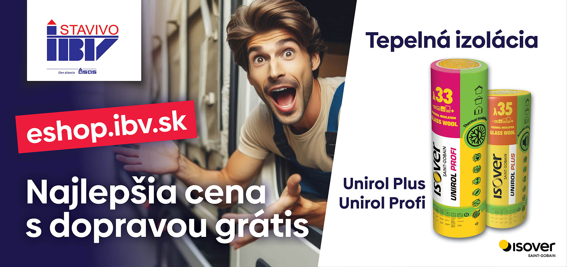 Tepelná izolácia Unirol Plus a Unirol Profi